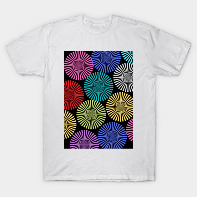 colourful circular design T-Shirt by LUCIFERIN20